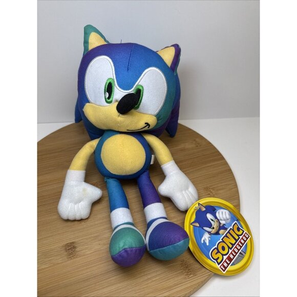 Sonic The Hedgehog Gradient 8” Plush SEGA Blue‎ Purple Toy Factory W/ Tags - Picture 1 of 10